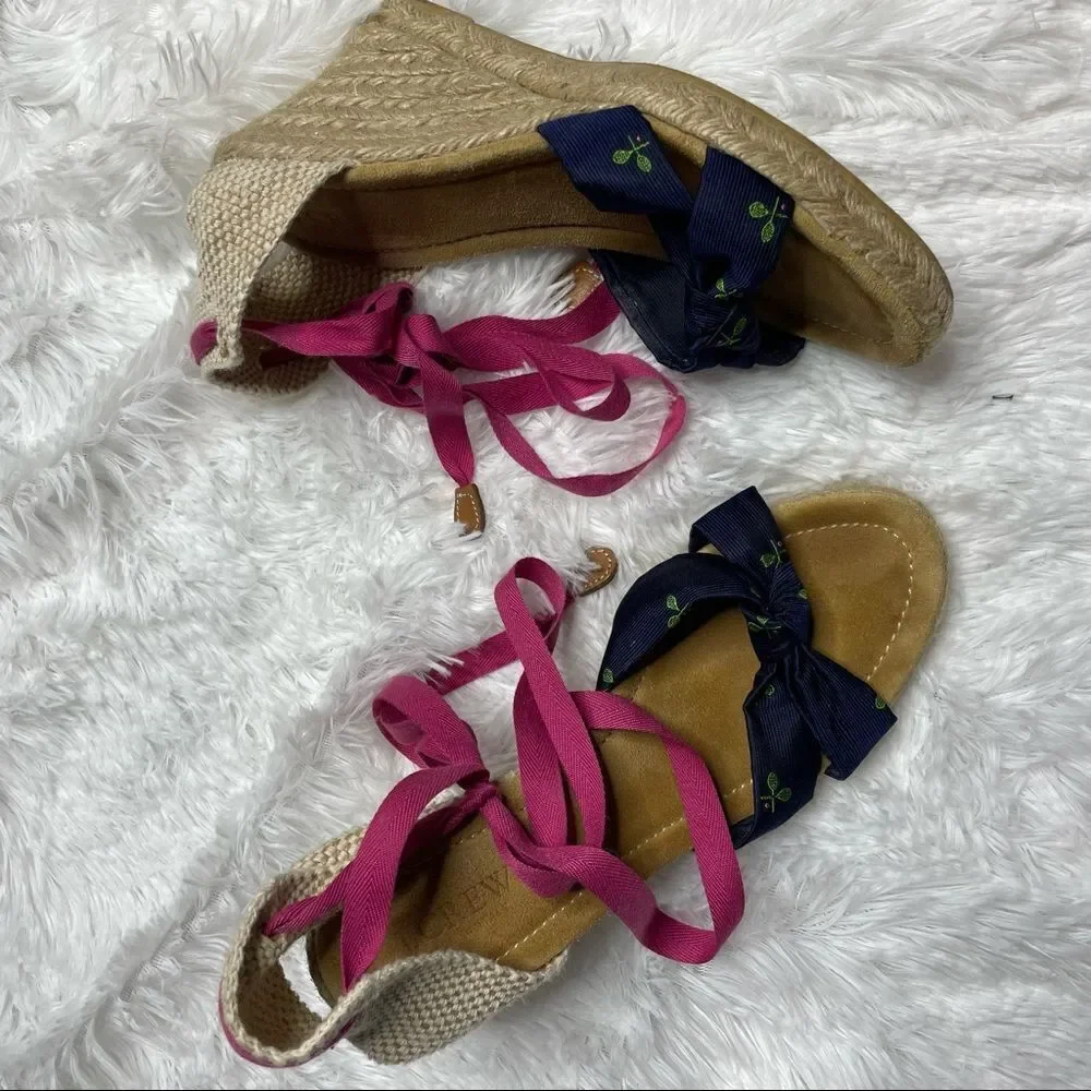 J Crew lace up espadrilles size 7